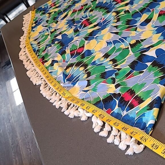 Magic sz M colorful A line dress with fringed bottom - Picture 6 of 9